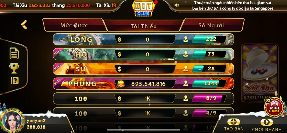 Xóc Đĩa Online Hit Club - Đỉnh Cao Cược Xóc Đĩa 2024
